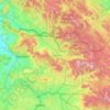 Топографічна карта Марамуреш, висота, рельєф