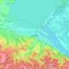 Топографічна карта Канів, висота, рельєф