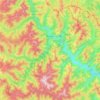 Топографічна карта Броштень, висота, рельєф