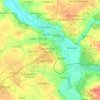 Топографічна карта Kalisz, висота, рельєф