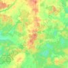 Топографічна карта Дзешчанскі сельскі Савет, висота, рельєф