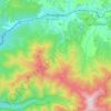 Топографічна карта Воловець, висота, рельєф
