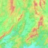 Топографічна карта Пхре, висота, рельєф