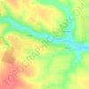 Топографічна карта Лозівка, висота, рельєф