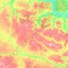 Топографічна карта Таращанський район, висота, рельєф