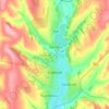 Топографічна карта Комрат, висота, рельєф