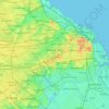 Топографічна карта Буенос-Айрес, висота, рельєф