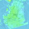 Топографічна карта Portsea Island, висота, рельєф
