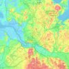 Топографічна карта Гамбурґ, висота, рельєф