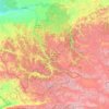 Топографічна карта Республіка Алтай, висота, рельєф