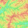 Топографічна карта Атланта, висота, рельєф