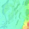Топографічна карта Рожни, висота, рельєф