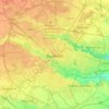 Топографічна карта Бухарест, висота, рельєф