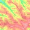 Топографічна карта Білозерська міська громада, висота, рельєф