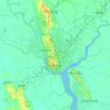Топографічна карта Янгон, висота, рельєф