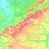 Топографічна карта Національний природний парк «Кременецькі гори», висота, рельєф