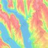 Топографічна карта Куяльницький лиман, висота, рельєф