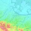 Топографічна карта Округ Брчко, висота, рельєф