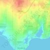 Топографічна карта Уютненське сільське поселення, висота, рельєф