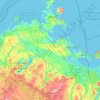 Топографічна карта Західна Померанія, висота, рельєф