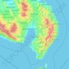 Топографічна карта Sarangani, висота, рельєф