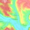 Топографічна карта Поморяни, висота, рельєф