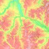 Топографічна карта Кам'янська міська громада, висота, рельєф
