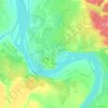 Топографічна карта Печора, висота, рельєф