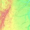 Топографічна карта Челябінська область, висота, рельєф