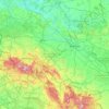 Топографічна карта Нижньосілезьке воєводство, висота, рельєф