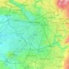 Топографічна карта Манчестер, висота, рельєф