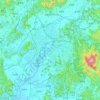 Топографічна карта Кванджу, висота, рельєф