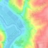 Топографічна карта Нова Одеса, висота, рельєф