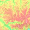 Топографічна карта Хотінська селищна громада, висота, рельєф