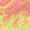Топографічна карта Костромська область, висота, рельєф