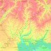 Топографічна карта Базавлук, висота, рельєф