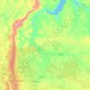 Топографічна карта Ханти-Мансійський автономний округ — Югра, висота, рельєф