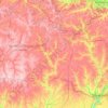 Топографічна карта Кропивницький район, висота, рельєф