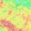 Топографічна карта Vltava, висота, рельєф
