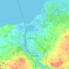 Топографічна карта Ро́сток, висота, рельєф