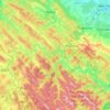 Топографічна карта Східницька селищна громада, висота, рельєф