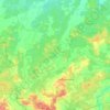 Топографічна карта Володимирецька селищна громада, висота, рельєф