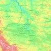 Топографічна карта Шептицький район, висота, рельєф