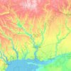 Топографічна карта Миколаївська область, висота, рельєф