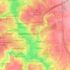 Топографічна карта Подільський район, висота, рельєф