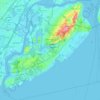 Топографічна карта Staten Island, висота, рельєф