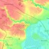 Топографічна карта Хорол, висота, рельєф