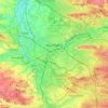 Топографічна карта Нюрнберг, висота, рельєф
