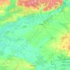 Топографічна карта Коропська селищна громада, висота, рельєф
