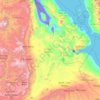 Топографічна карта Афар, висота, рельєф